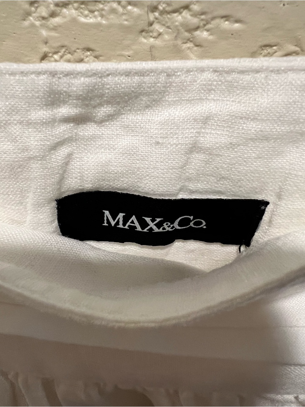 MAX&Co MaxMara White Linen Midi Skirt with Pockets Italian Summer Style Size S - Picture 6 of 10